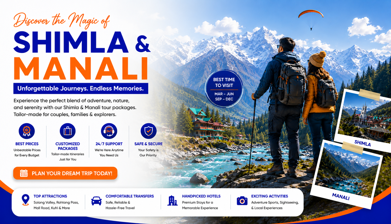 Shimla Manali Tour Packages Banner